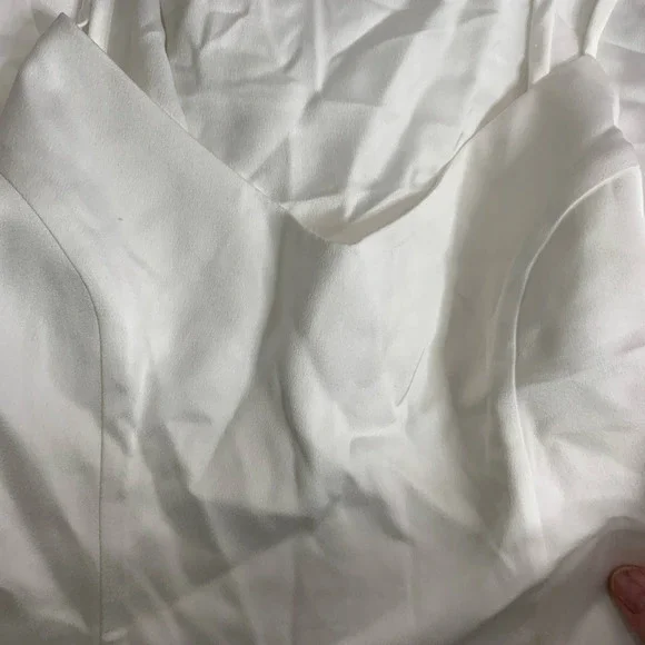 Show Me Your Mumu - Wedding Godshaw Godess Maxi Gown - White, "Ivory Luxe Satin" - Picture 6 of 9